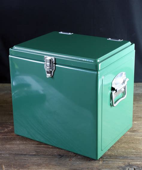 vintage metal cooler box|metal interior coolers.